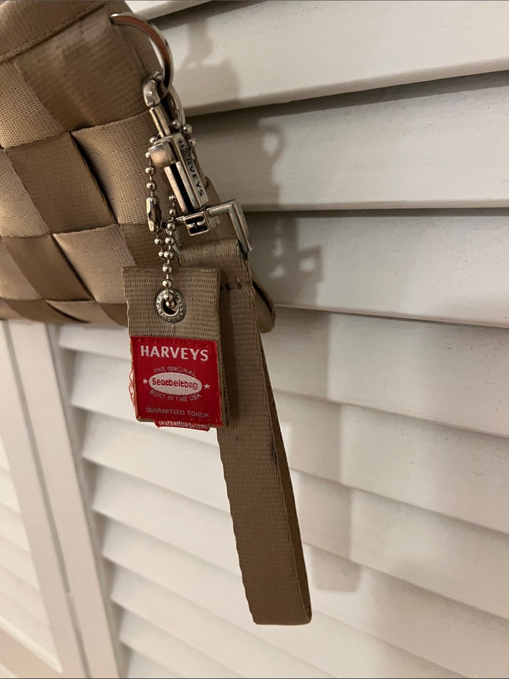 RARE Harveys x Mercedes-Benz Woven Seatbelt wristlet or crossbody 2 way Bag - Picture 6 of 11